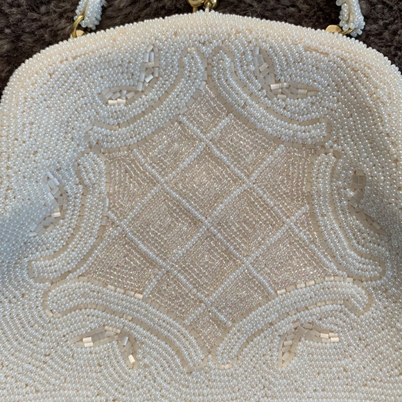 Vintage beaded mini purse and pearl necklace - Picture 2 of 8